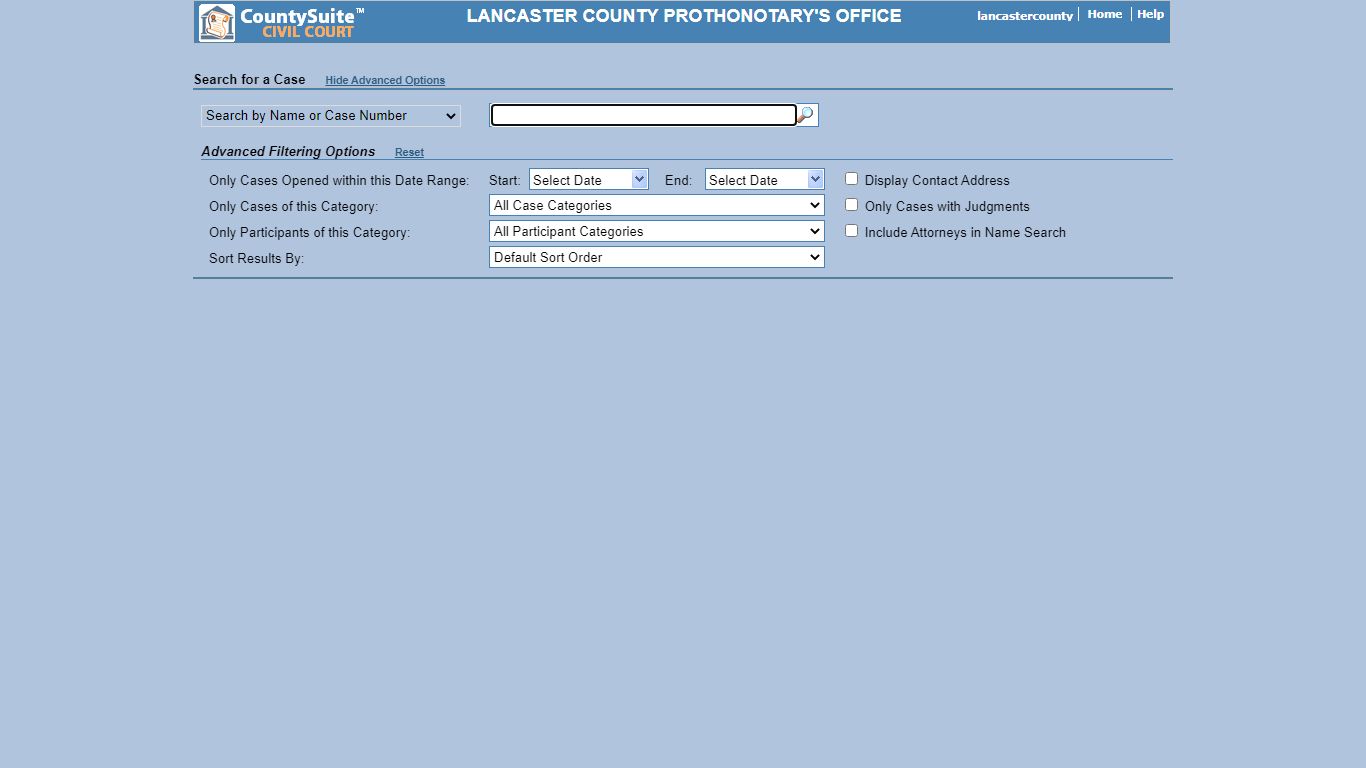 CountySuite Courts - Lancaster County, Pennsylvania